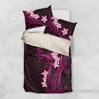 Pink Hawaii Bedding Set Hammerhead Shark Tattoo Curve Polynesian - Polynesian Pride