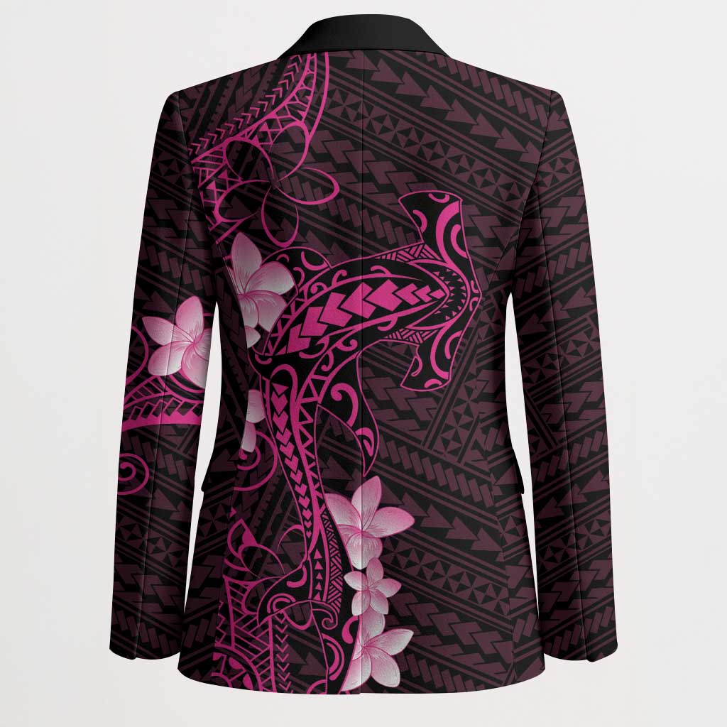 Pink Hawaii Blazer Hammerhead Shark Tattoo Curve Polynesian - Polynesian Pride