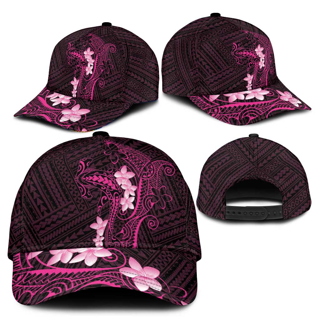 Pink Hawaii Classic Cap Hammerhead Shark Tattoo Curve Polynesian - Polynesian Pride