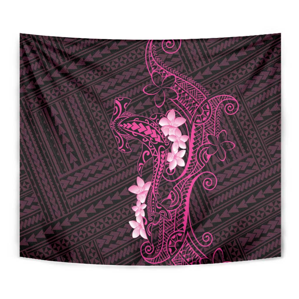 Pink Hawaii Tapestry Hammerhead Shark Tattoo Curve Polynesian - Polynesian Pride