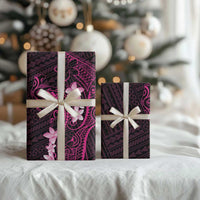 Pink Hawaii Wrapping Paper Hammerhead Shark Tattoo Curve Polynesian - Polynesian Pride