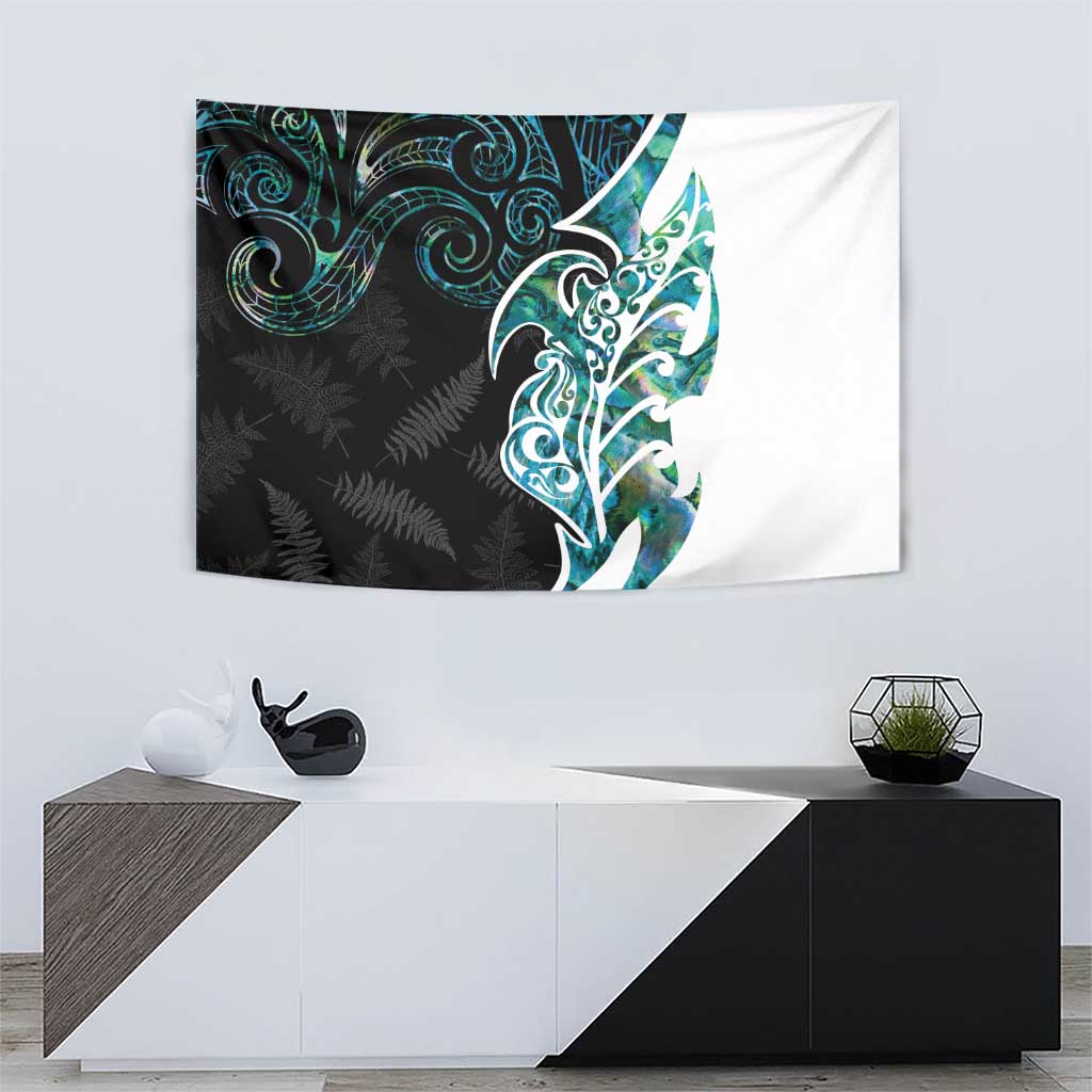 Proud Aotearoa Tapestry Maori Silver Fern Mix Paua Shell Pattern LT14 - Polynesian Pride