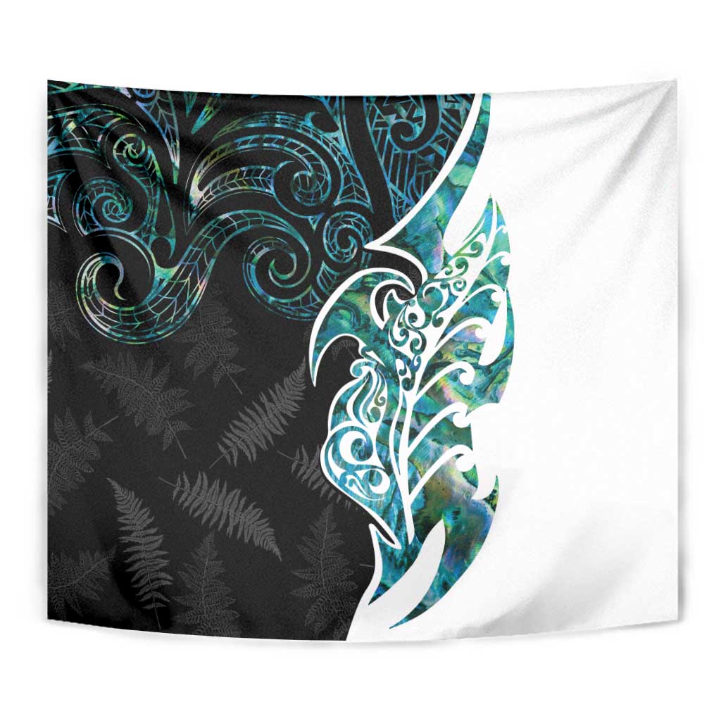 Proud Aotearoa Tapestry Maori Silver Fern Mix Paua Shell Pattern LT14 - Polynesian Pride