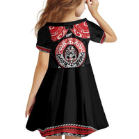 Aotearoa Toitu Te Tiriti Kid Short Sleeve Dress Haka Tiki Honour The Treaty