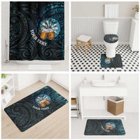 Personalized New Zealand Darts Beer Bathroom Set Paua Shell Aotearoa Maori Tattoo LT14 - Polynesian Pride