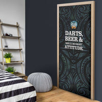 New Zealand Darts Beer Door Cover Paua Shell Aotearoa Maori Tattoo LT14 - Polynesian Pride