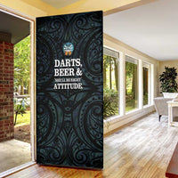 New Zealand Darts Beer Door Cover Paua Shell Aotearoa Maori Tattoo LT14 - Polynesian Pride