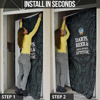 New Zealand Darts Beer Door Cover Paua Shell Aotearoa Maori Tattoo LT14 - Polynesian Pride