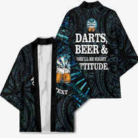 Personalized New Zealand Darts Beer Kimono Paua Shell Aotearoa Maori Tattoo LT14 - Polynesian Pride