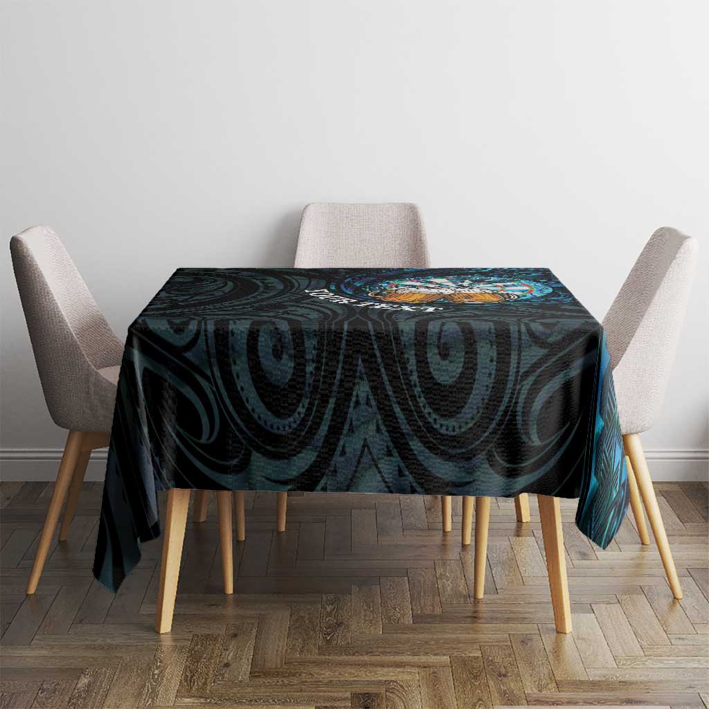 Personalized New Zealand Darts Beer Tablecloth Paua Shell Aotearoa Maori Tattoo LT14 - Polynesian Pride