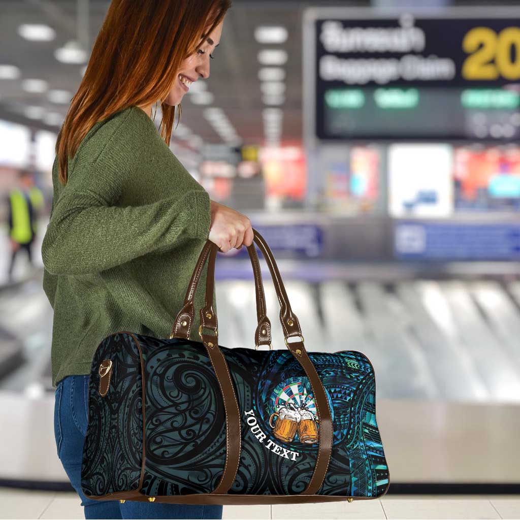 Personalized New Zealand Darts Beer Travel Bag Paua Shell Aotearoa Maori Tattoo LT14 - Polynesian Pride