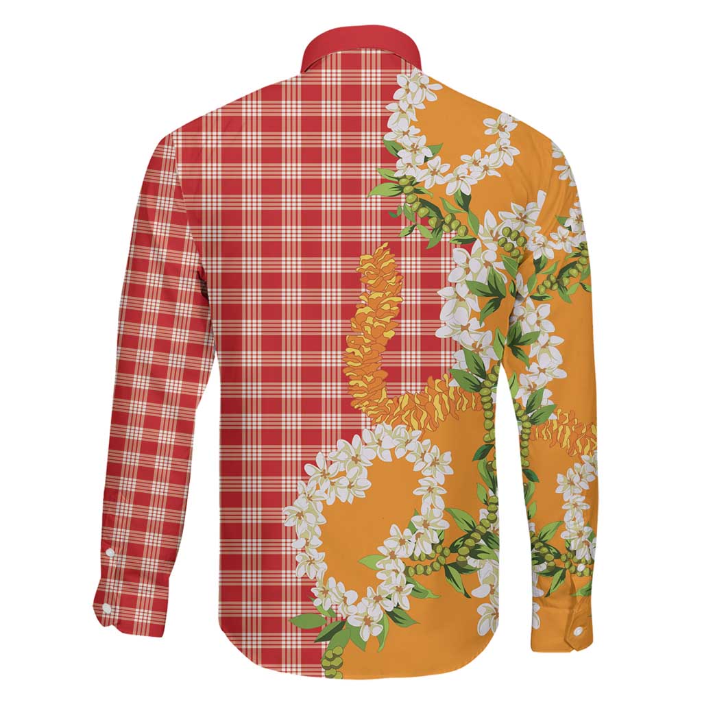 Prince Kuhio Aloha Hawaii Family Matching Mermaid Dress and Hawaiian Shirt Plumeria Ilima Lei Palaka Motifs