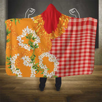 Prince Kuhio Aloha Hawaii Hooded Blanket Plumeria Ilima Lei Palaka Motifs LT14 - Polynesian Pride