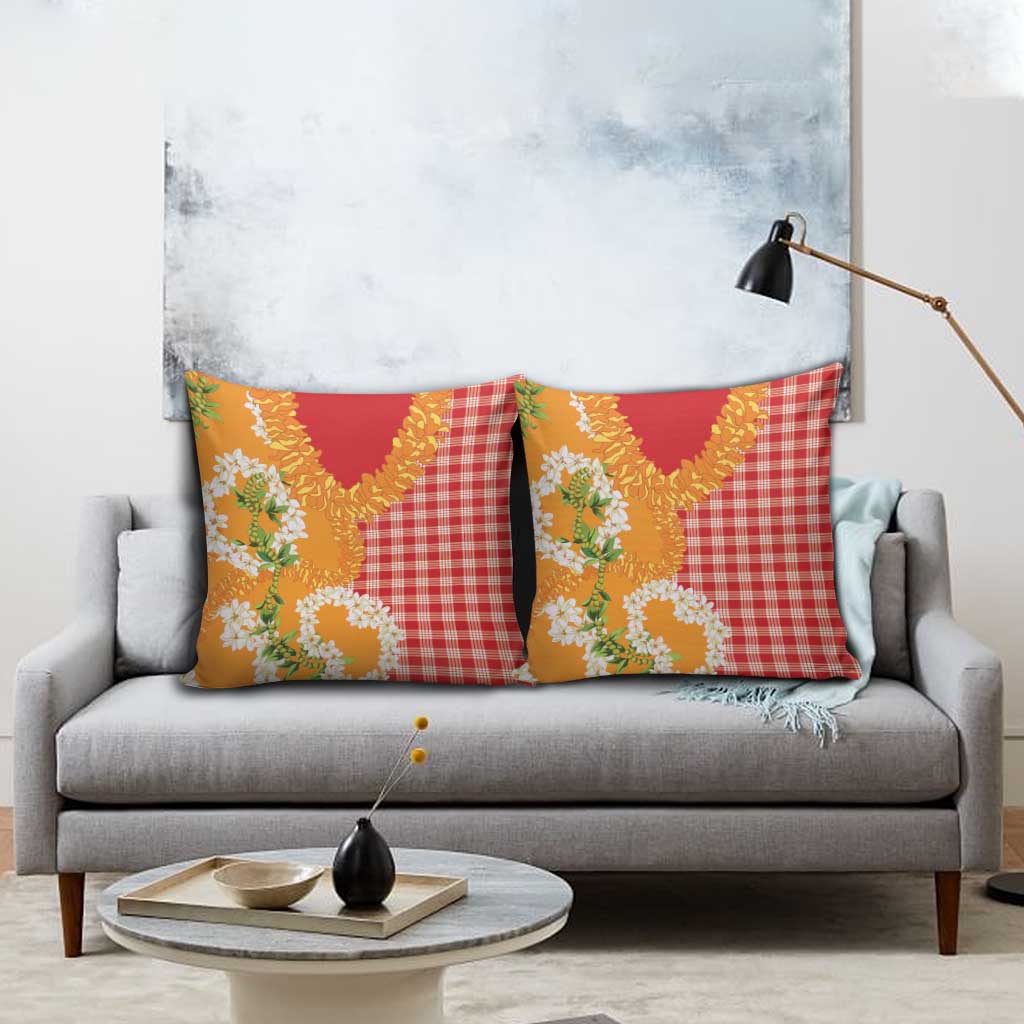 Prince Kuhio Aloha Hawaii Pillow Cover Plumeria Ilima Lei Palaka Motifs LT14 - Polynesian Pride