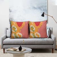 Prince Kuhio Aloha Hawaii Pillow Cover Plumeria Ilima Lei Palaka Motifs LT14 - Polynesian Pride