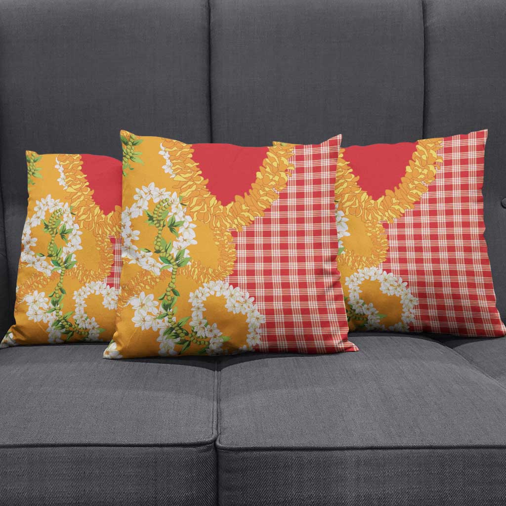 Prince Kuhio Aloha Hawaii Pillow Cover Plumeria Ilima Lei Palaka Motifs LT14 - Polynesian Pride