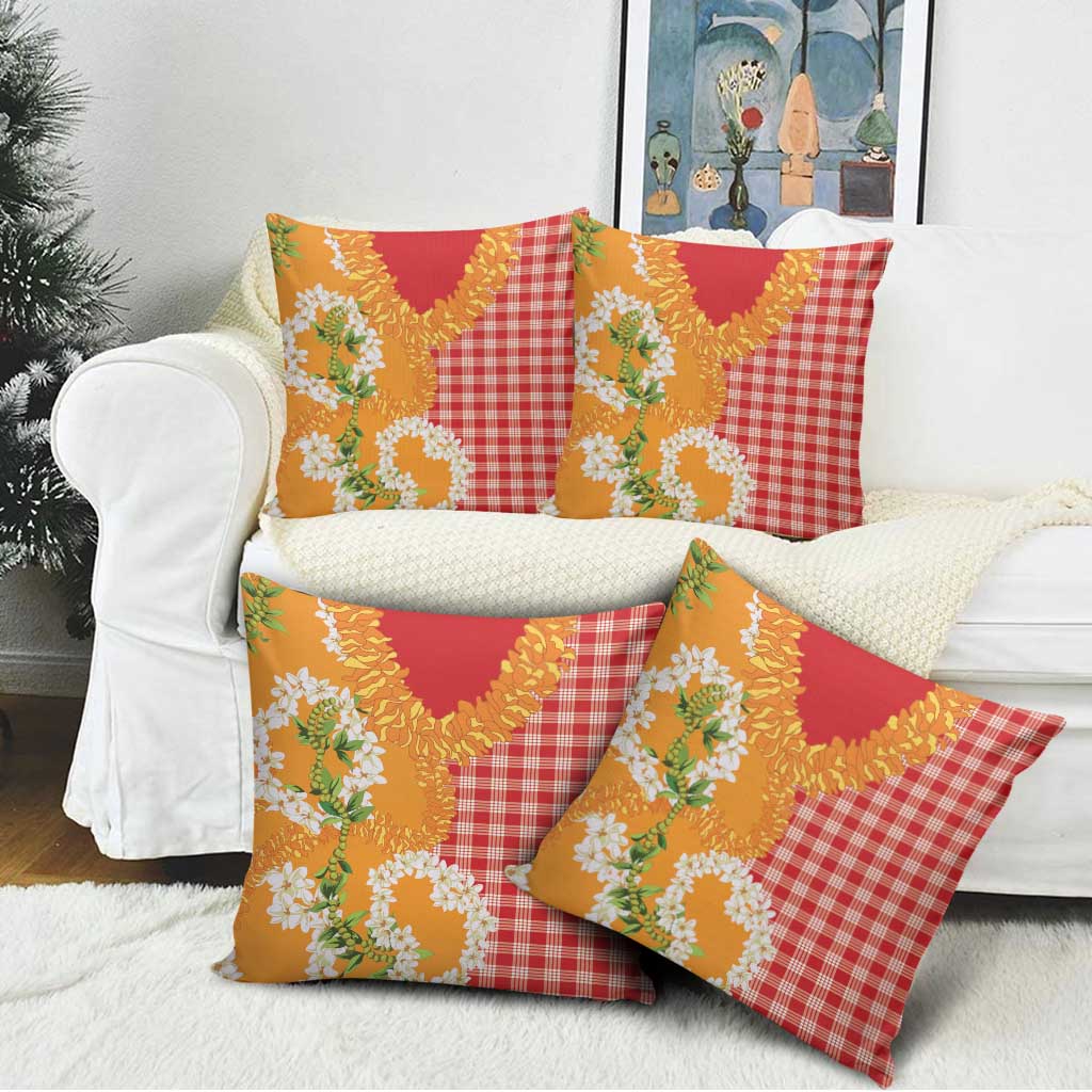 Prince Kuhio Aloha Hawaii Pillow Cover Plumeria Ilima Lei Palaka Motifs LT14 - Polynesian Pride