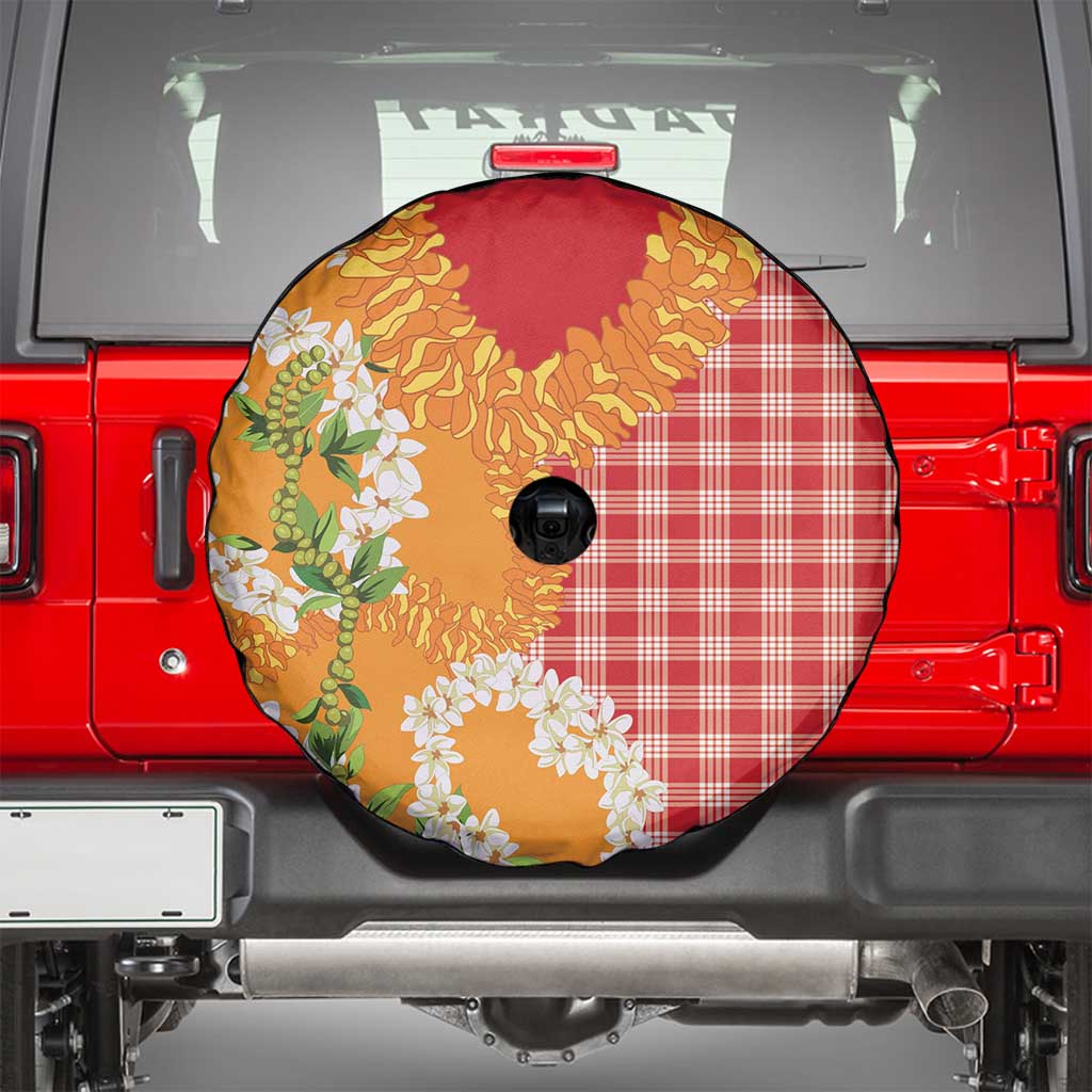 Prince Kuhio Aloha Hawaii Spare Tire Cover Plumeria Ilima Lei Palaka Motifs