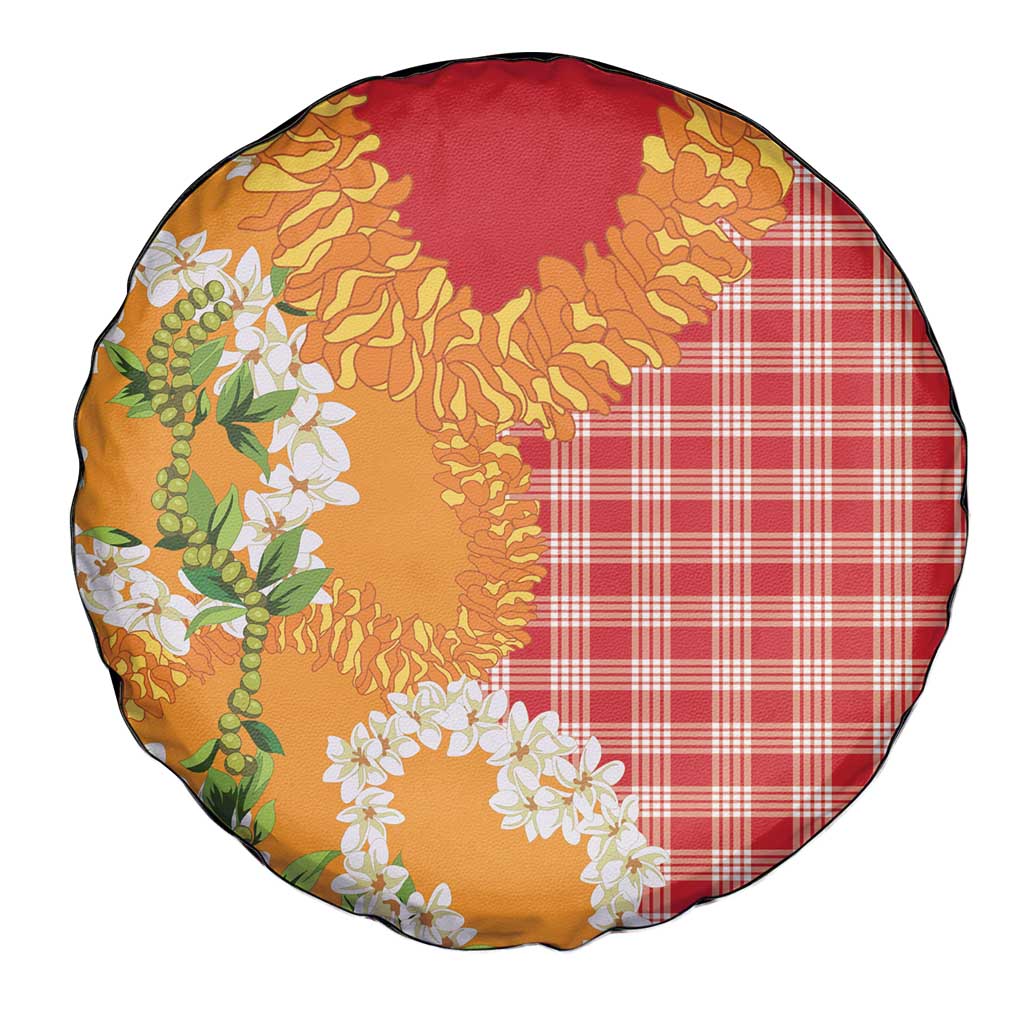 Prince Kuhio Aloha Hawaii Spare Tire Cover Plumeria Ilima Lei Palaka Motifs