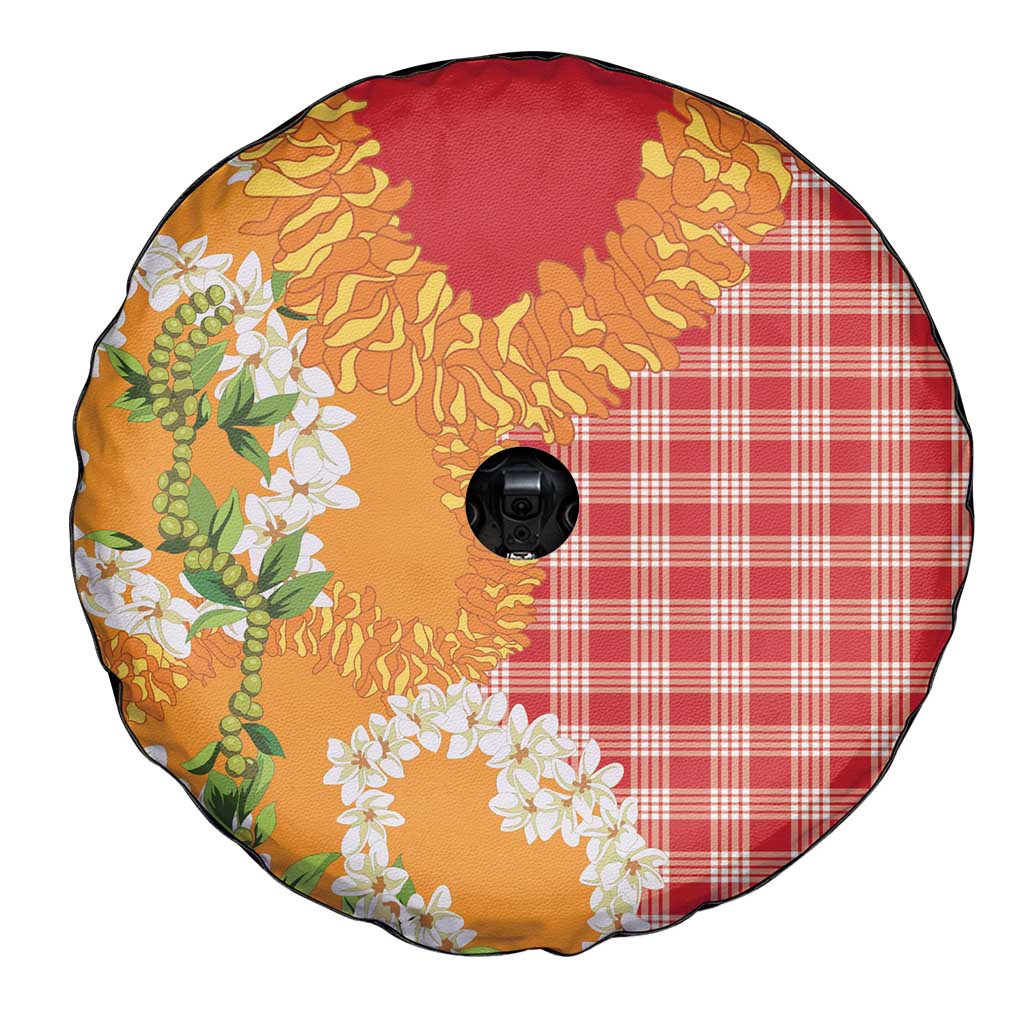 Prince Kuhio Aloha Hawaii Spare Tire Cover Plumeria Ilima Lei Palaka Motifs