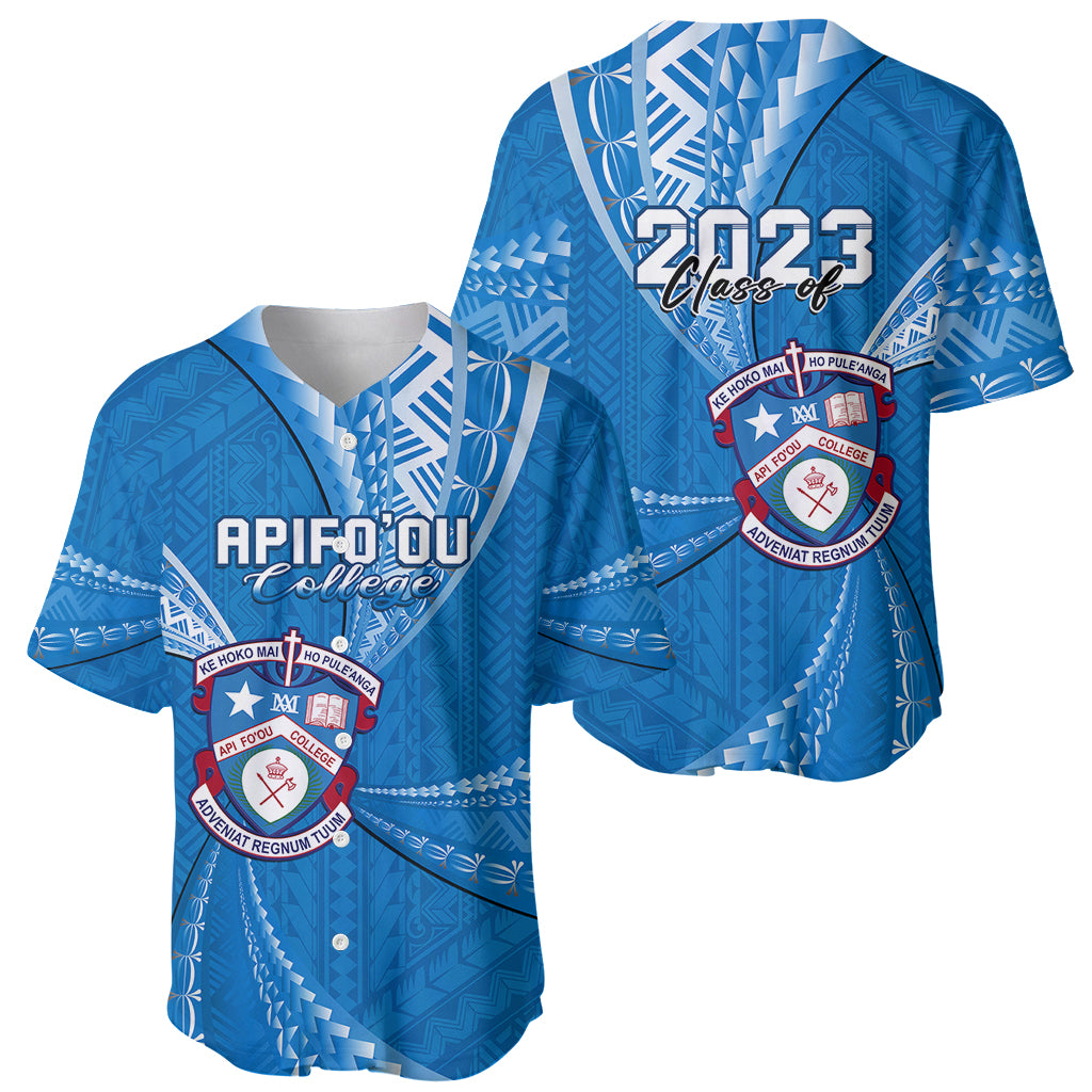 Personalised Tonga Apifoou College Baseball Jersey Class Of Year Tongan Ngatu Pattern LT14 - Polynesian Pride