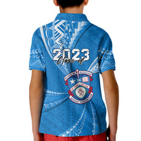 Personalised Tonga Apifoou College Kid Polo Shirt Class Of Year Tongan Ngatu Pattern LT14 - Polynesian Pride