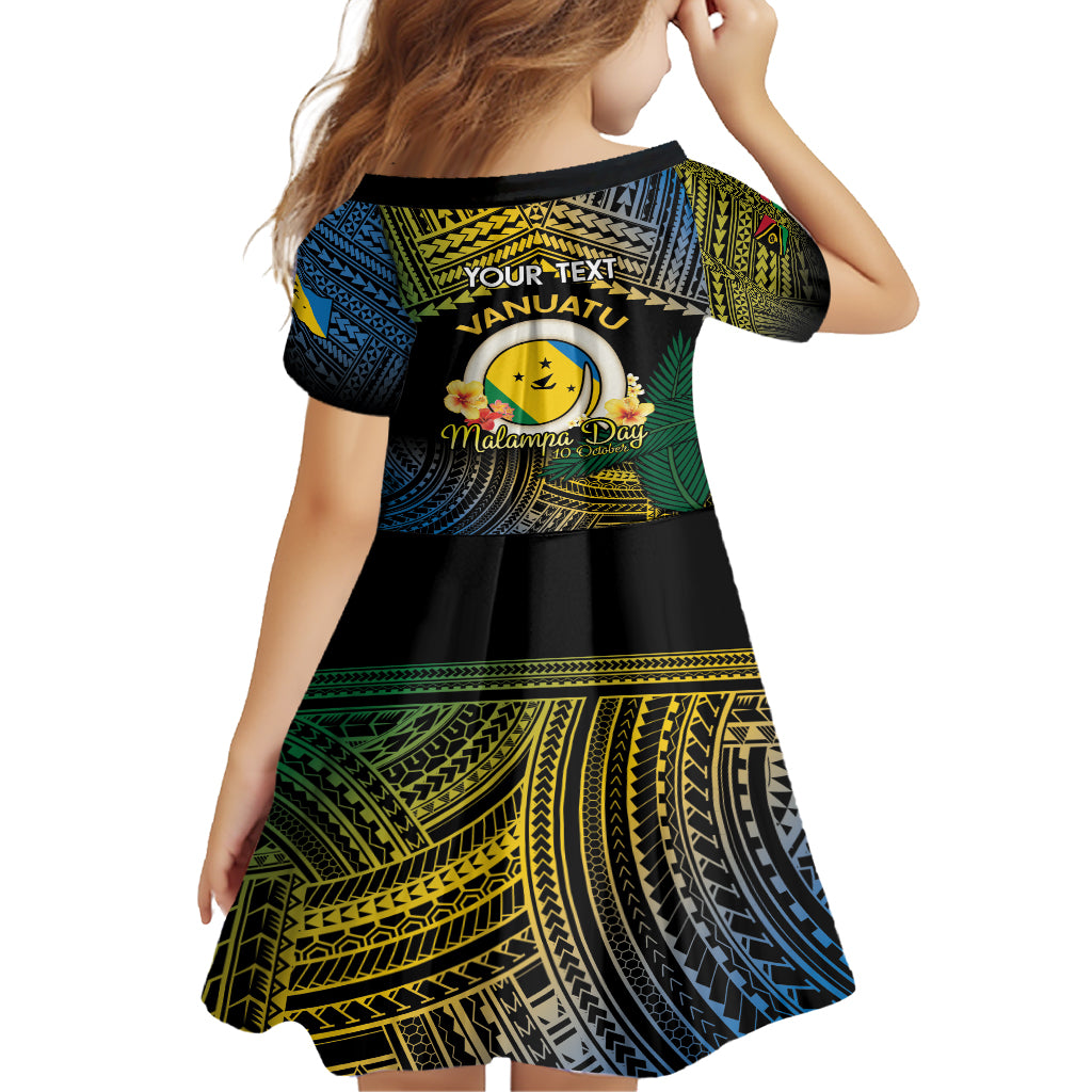 Personalised Malampa Day Family Matching Long Sleeve Bodycon Dress and Hawaiian Shirt Vanuatu Provinces Polynesian Pattern
