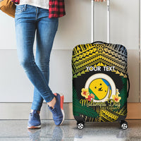 Personalised Malampa Day Luggage Cover Vanuatu Provinces Polynesian Pattern LT14 - Polynesian Pride