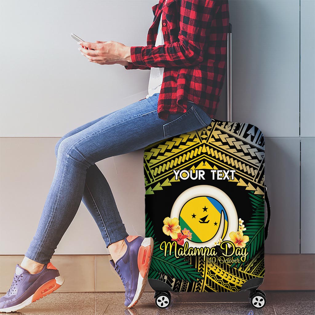 Personalised Malampa Day Luggage Cover Vanuatu Provinces Polynesian Pattern LT14 - Polynesian Pride