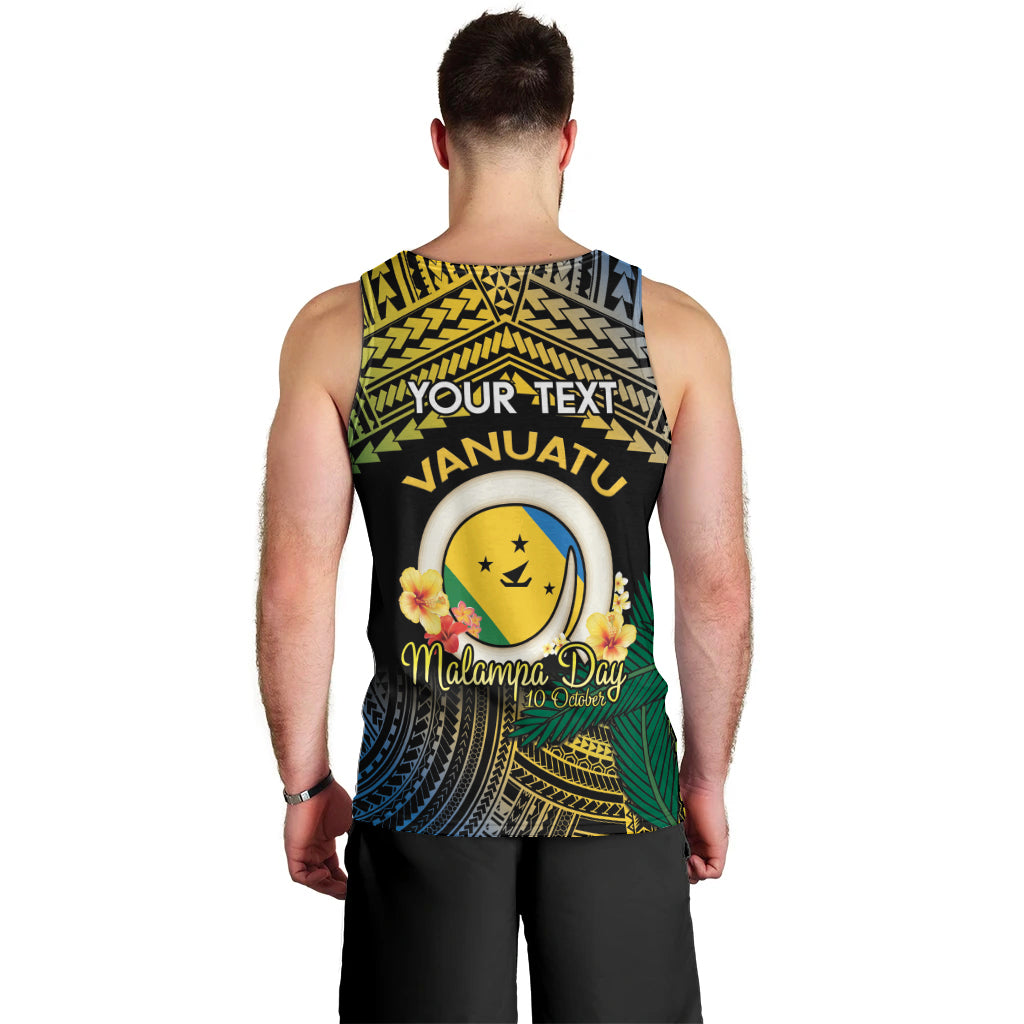 Personalised Malampa Day Men Tank Top Vanuatu Provinces Polynesian Pattern
