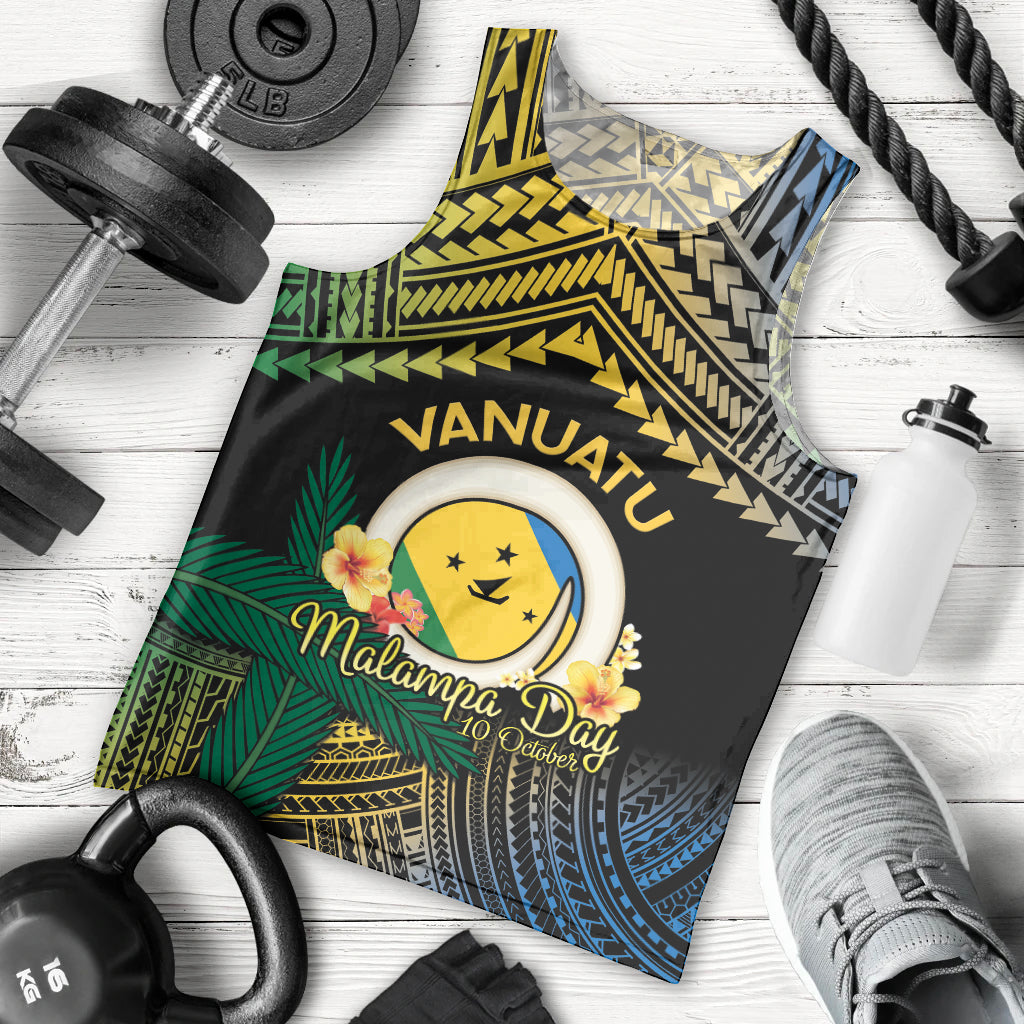 Personalised Malampa Day Men Tank Top Vanuatu Provinces Polynesian Pattern