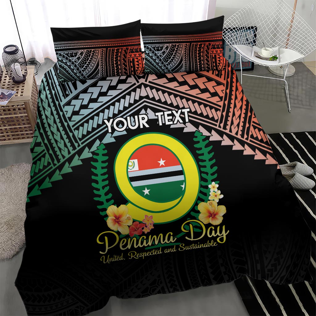 Personalised Penama Day Bedding Set Vanuatu Provinces Polynesian Pattern LT14 - Polynesian Pride