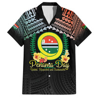 Personalised Penama Day Family Matching Short Sleeve Bodycon Dress and Hawaiian Shirt Vanuatu Provinces Polynesian Pattern