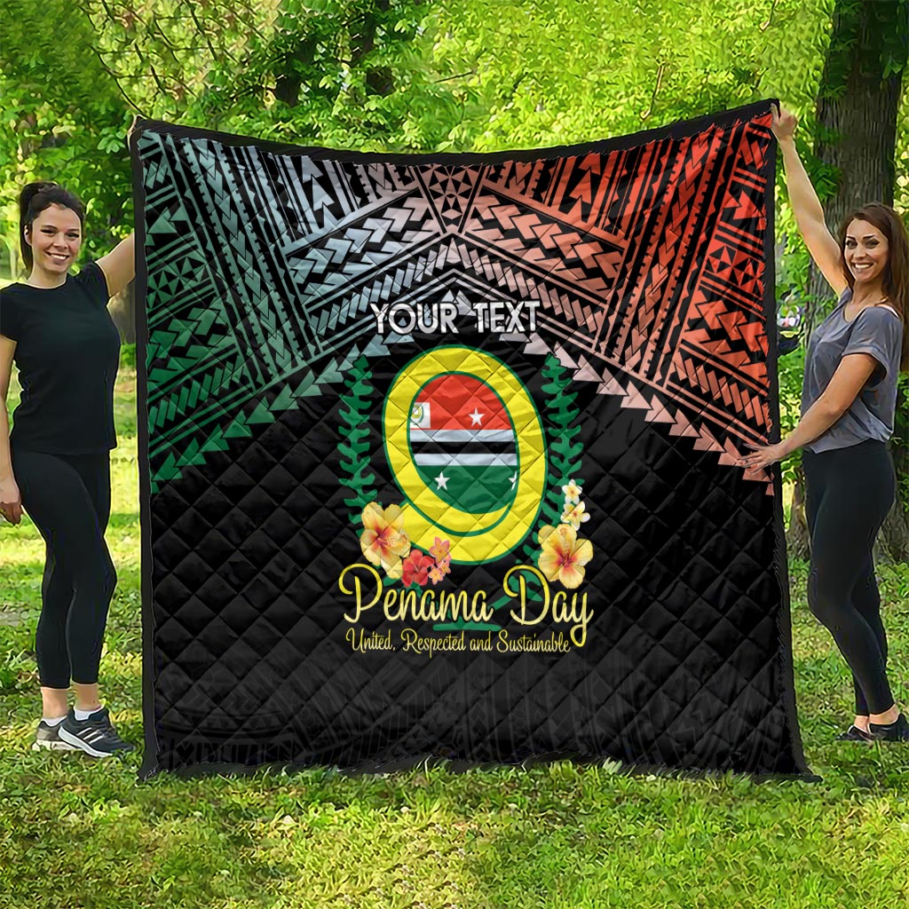 Personalised Penama Day Quilt Vanuatu Provinces Polynesian Pattern LT14 - Polynesian Pride