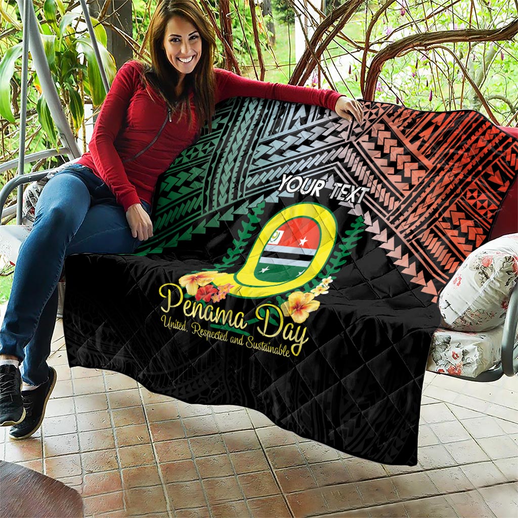 Personalised Penama Day Quilt Vanuatu Provinces Polynesian Pattern LT14 - Polynesian Pride