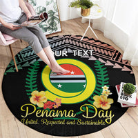 Personalised Penama Day Round Carpet Vanuatu Provinces Polynesian Pattern LT14 - Polynesian Pride