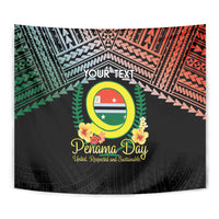 Personalised Penama Day Tapestry Vanuatu Provinces Polynesian Pattern LT14 - Polynesian Pride