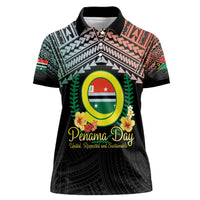 Personalised Penama Day Women Polo Shirt Vanuatu Provinces Polynesian Pattern