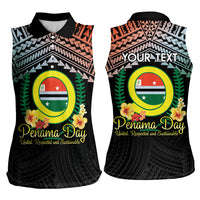 Personalised Penama Day Women Sleeveless Polo Shirt Vanuatu Provinces Polynesian Pattern LT14 - Polynesian Pride