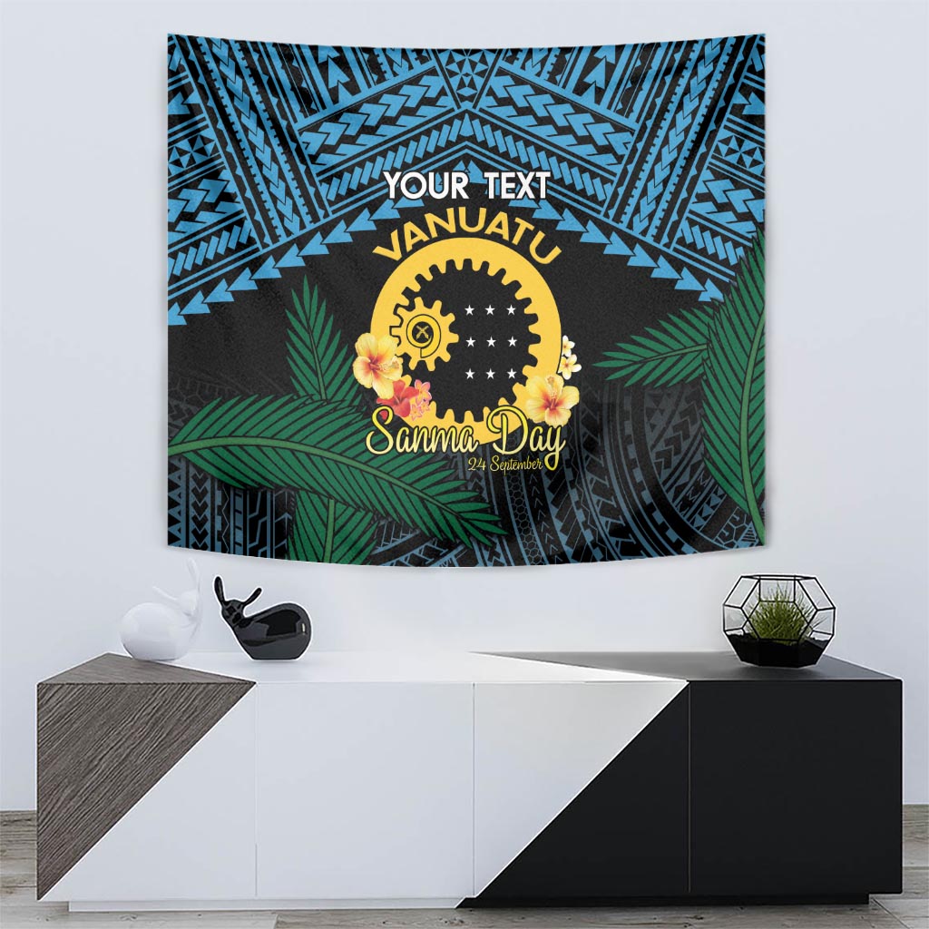 Personalised Sanma Day Tapestry Vanuatu Provinces Polynesian Pattern LT14 - Polynesian Pride