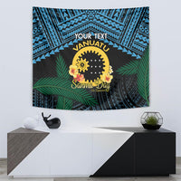 Personalised Sanma Day Tapestry Vanuatu Provinces Polynesian Pattern LT14 - Polynesian Pride