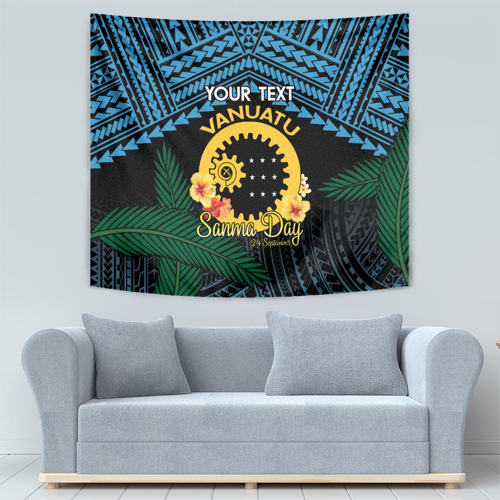 Personalised Sanma Day Tapestry Vanuatu Provinces Polynesian Pattern LT14 - Polynesian Pride