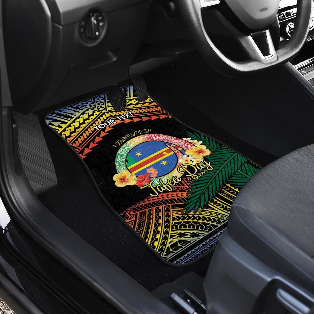 Personalised Tafea Day Car Mats Vanuatu Provinces Polynesian Pattern