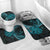 Personalised New Zealand Darts Bathroom Set Happiness Is A Tight Threesome Maori Paua Shell - Polynesian Pride