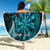 Personalised New Zealand Darts Beach Blanket Happiness Is A Tight Threesome Maori Paua Shell