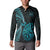 Personalised New Zealand Darts Button Sweatshirt Happiness Is A Tight Threesome Maori Paua Shell