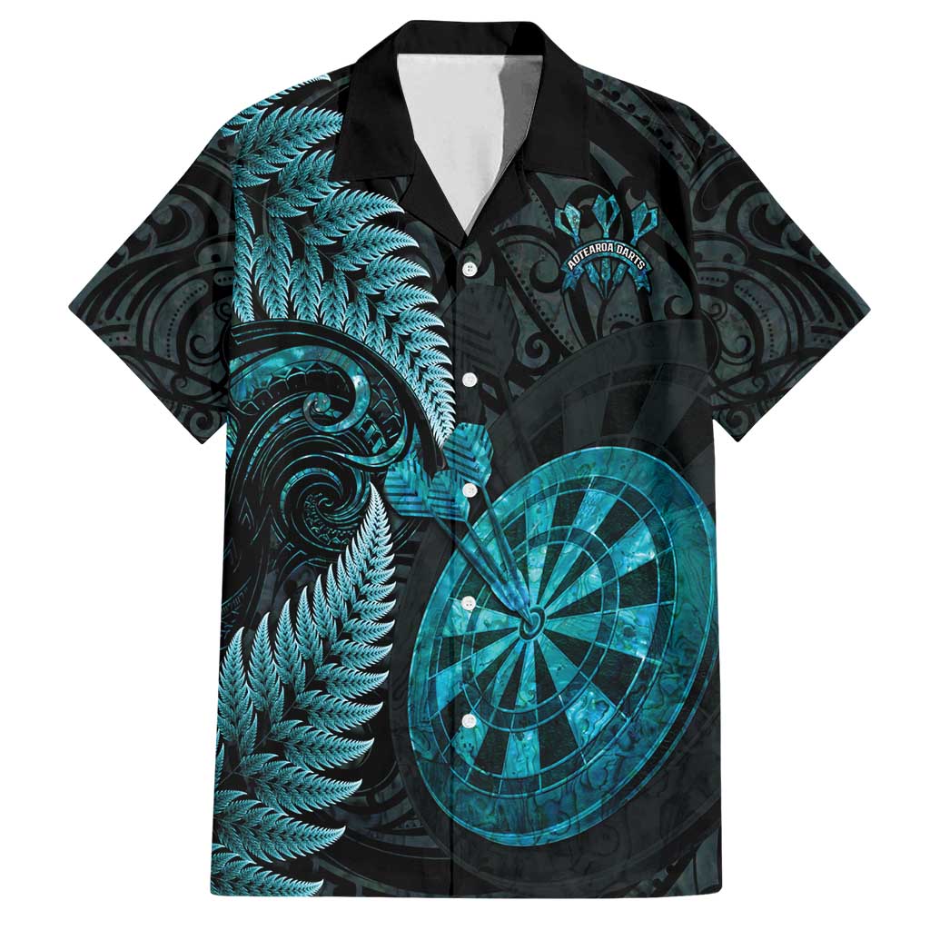 Personalised New Zealand Darts Family Matching Puletasi and Hawaiian Shirt Happiness Is A Tight Threesome Maori Paua Shell