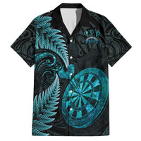 Personalised New Zealand Darts Family Matching Puletasi and Hawaiian Shirt Happiness Is A Tight Threesome Maori Paua Shell