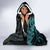 Personalised New Zealand Darts Hooded Blanket Happiness Is A Tight Threesome Maori Paua Shell