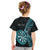 Personalised New Zealand Darts Kid T Shirt Happiness Is A Tight Threesome Maori Paua Shell